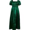 Cassie Dress in Green Taffeta - Dresses - 1 - thumbnail