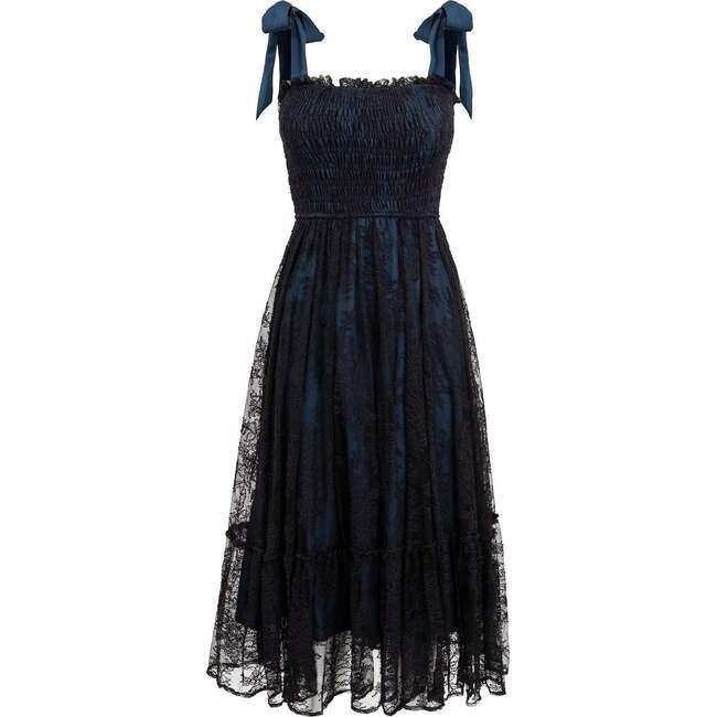 Isadora Dress in Navy & Black