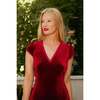 Livia Dress in Burgundy Velvet - Dresses - 3 - thumbnail