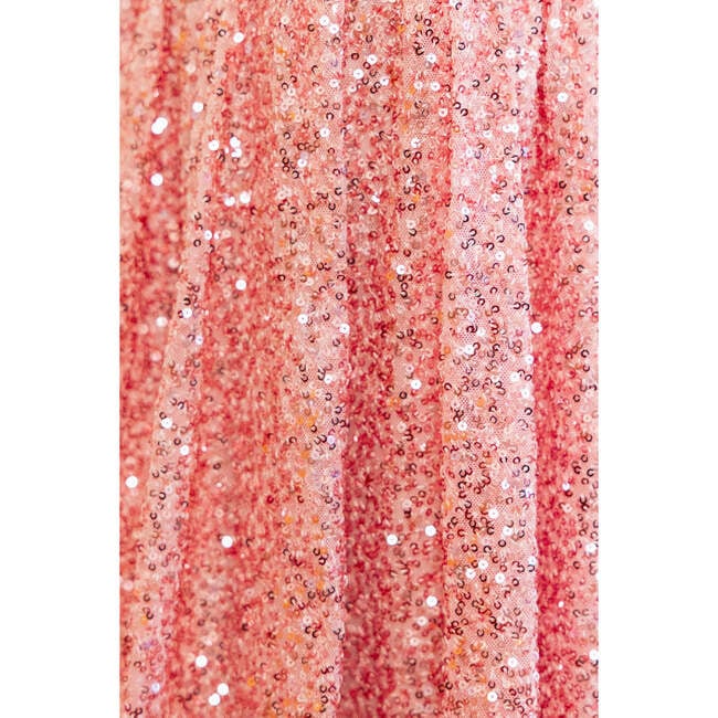 Mini Marisol Dress in Pink Sequin - Dresses - 4