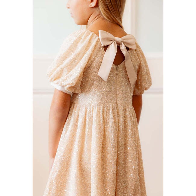 Mini Marisol Dress in Cream Sequin - Dresses - 3
