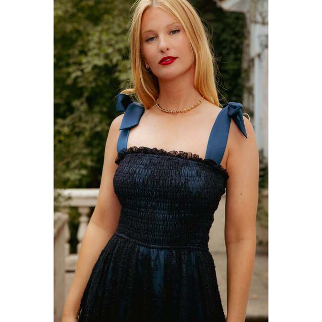 Isadora Dress in Navy & Black - Dresses - 5