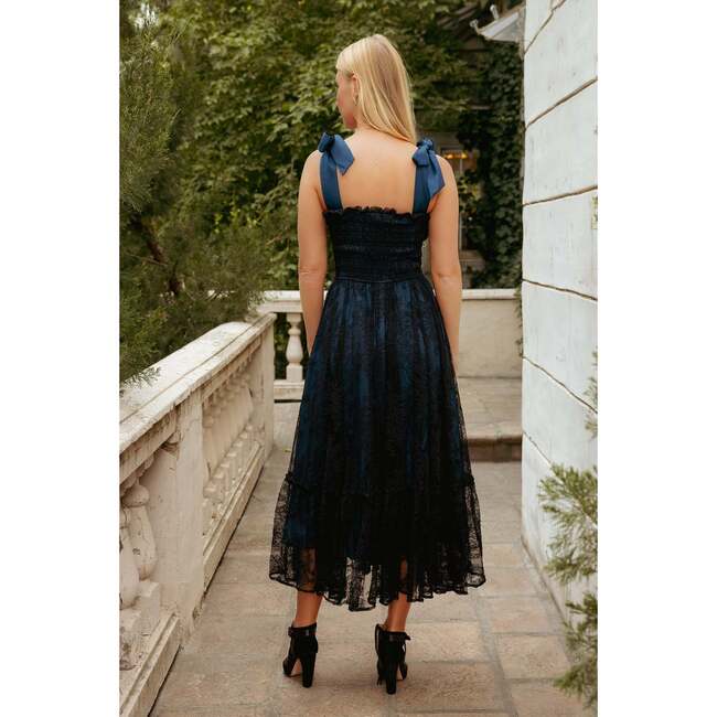 Isadora Dress in Navy & Black - Dresses - 6