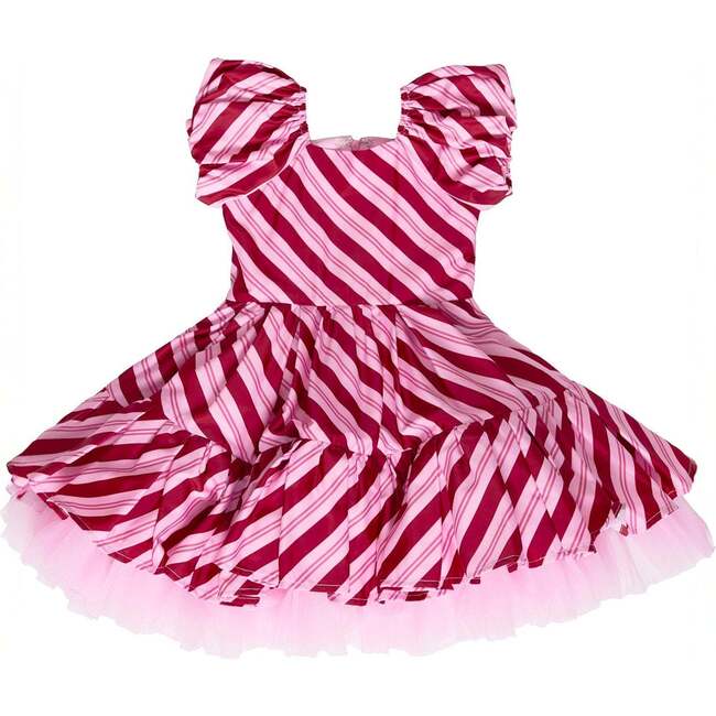 Mini Scottie Dress in Candy Cane Stripes