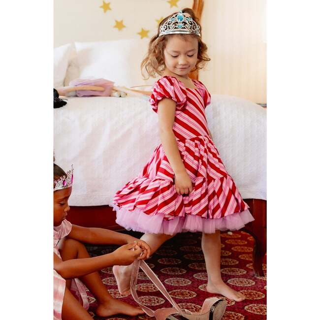 Mini Scottie Dress in Candy Cane Stripes - Dresses - 2