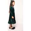 Mini Cypress Dress in Green Velvet - Dresses - 3