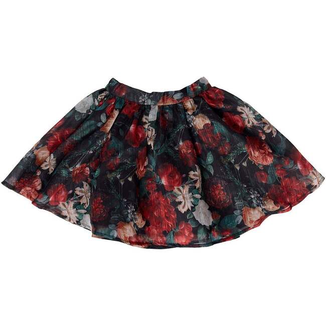 Mini Vanessa Skirt in Midnight Roses