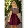 Alexis Dress in Wine - Dresses - 3 - thumbnail