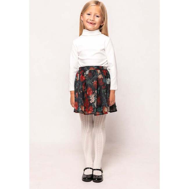 Mini Vanessa Skirt in Midnight Roses - Skirts - 3