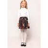 Mini Vanessa Skirt in Midnight Roses - Skirts - 3 - thumbnail