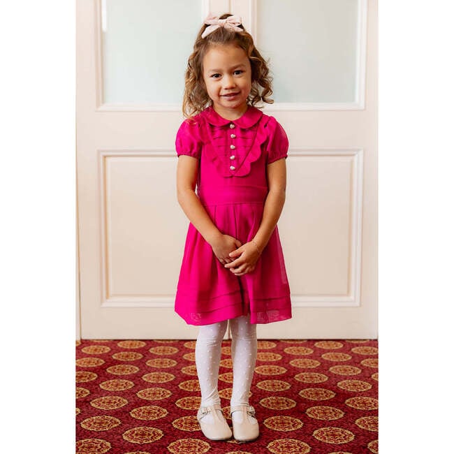 Mini Cassian Dress in Hot Pink - Dresses - 4
