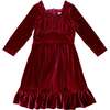 Mini Cypress Dress in Wine Velvet - Dresses - 1 - thumbnail