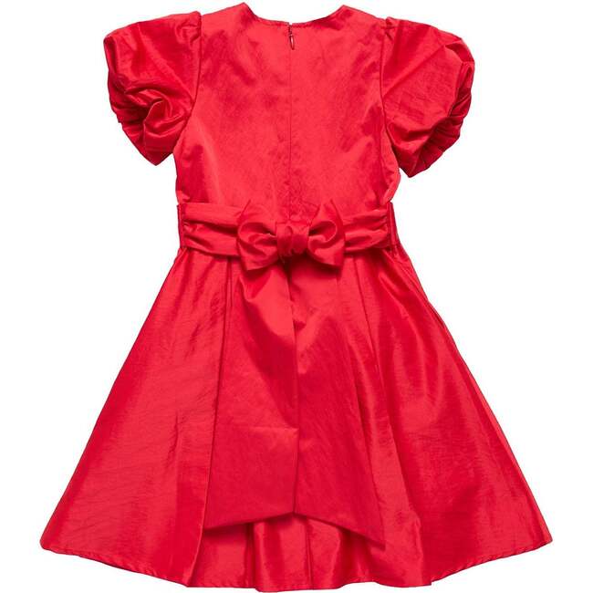 Mini Wrenley Dress in Red Taffeta - Dresses - 3