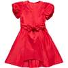 Mini Wrenley Dress in Red Taffeta - Dresses - 3 - thumbnail