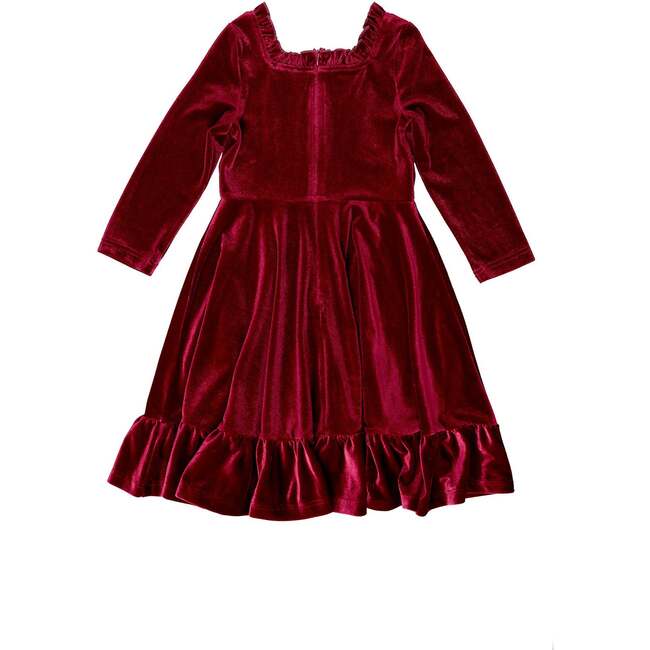 Mini Cypress Dress in Wine Velvet - Dresses - 2