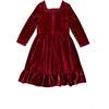 Mini Cypress Dress in Wine Velvet - Dresses - 2 - thumbnail