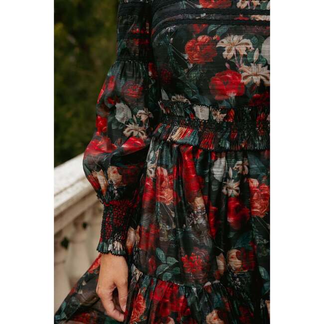 Evangeline Dress in Midnight Roses - Dresses - 4