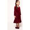 Mini Cypress Dress in Wine Velvet - Dresses - 3 - thumbnail