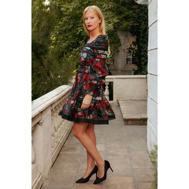 Evangeline Dress in Midnight Roses - Dresses - 5