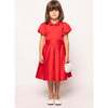 Mini Wrenley Dress in Red Taffeta - Dresses - 4 - thumbnail