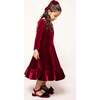 Mini Cypress Dress in Wine Velvet - Dresses - 4 - thumbnail