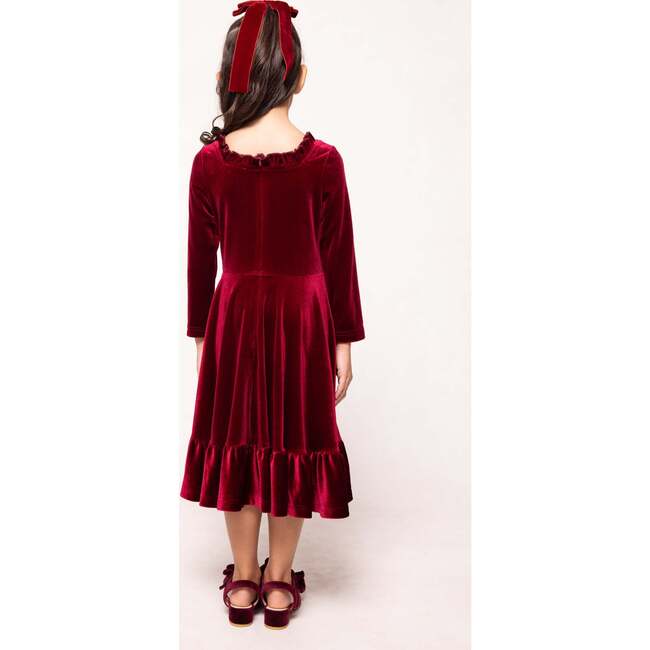 Mini Cypress Dress in Wine Velvet - Dresses - 5
