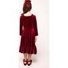 Mini Cypress Dress in Wine Velvet - Dresses - 5 - thumbnail