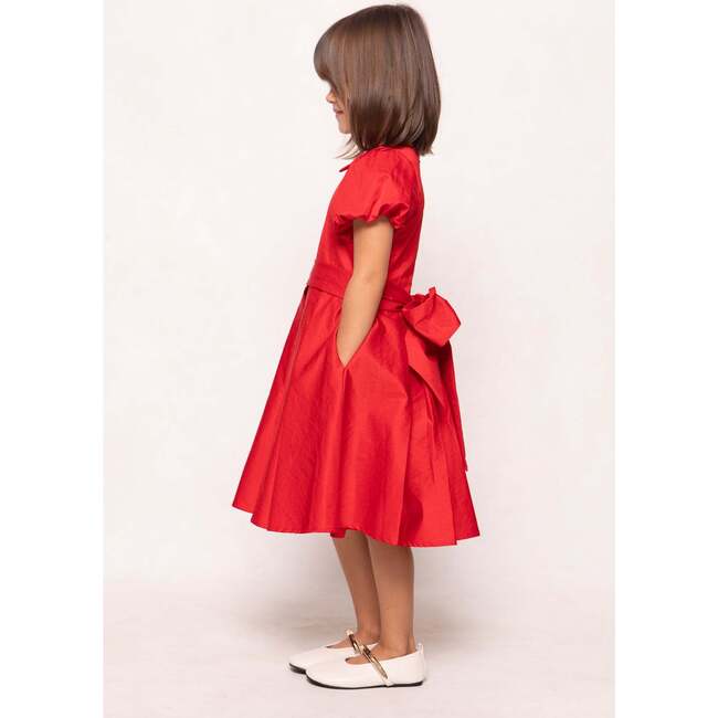 Mini Wrenley Dress in Red Taffeta - Dresses - 6