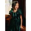 Mini Tiara Dress in Green Velvet - Dresses - 5 - thumbnail