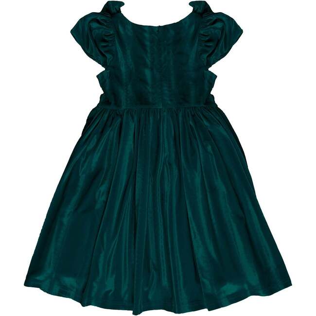 Mini Tiara Dress in Green Velvet - Dresses - 6