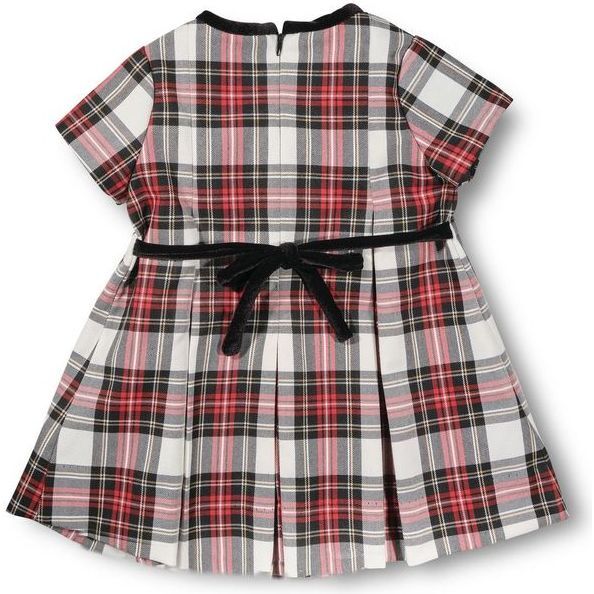Plaid Dress With Bows - Dresses - 3