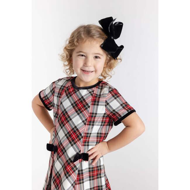 Tartan Plaid Dress With Bows