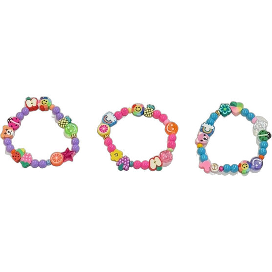 Colorful Happy Bracelets (Set of 3)