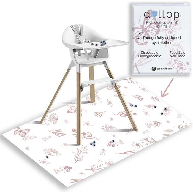 Biodegradable splat mats, Wildflower Pink