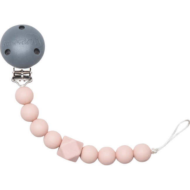 Chewy Pacifier Clip, Pink - Pacifiers - 1