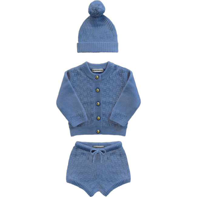 The Aspen Cashmere Baby Gift Set, Sky Blue