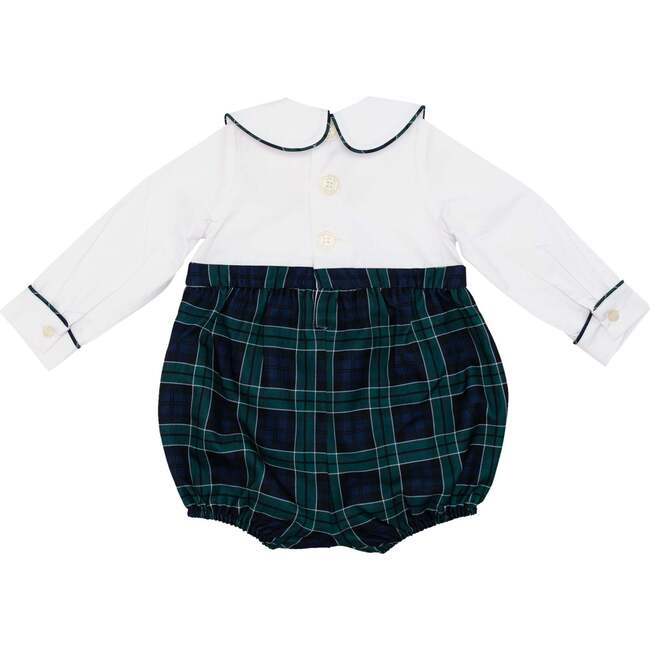 Long Sleeve Beau Bubble, Newbury Tartan - Rompers - 5