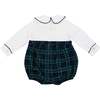 Long Sleeve Beau Bubble, Newbury Tartan - Rompers - 5