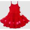 Pom Pom Dress, Red - Dresses - 1 - thumbnail