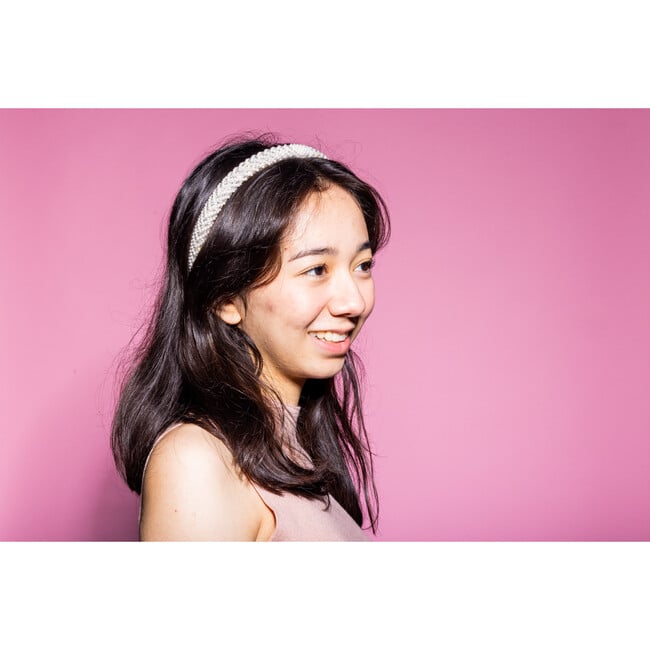 Kimberly Headband, White - Headbands - 3