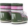 MOON BOOT Icon Low Space Racing , Forest Green/Silver/Pink - Boots - 2 - thumbnail
