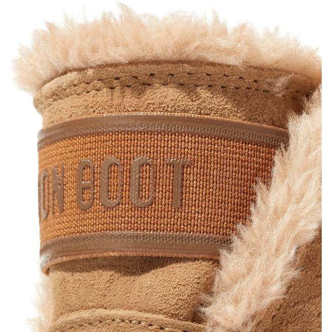 MOON BOOT Crib Tan Suede Boots Brown