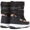 MOON BOOT Protecht Junior Black and Gold Nylon Boots Black - Boots - 2 - thumbnail
