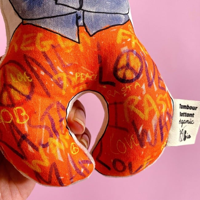 TAMBOUR BATTANT Rasta Man Rattle - Rattles - 3