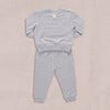 Baby Jax Jogger Set, Heather Grey - Pants - 2 - thumbnail