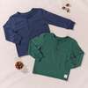 Scout Long Sleeve Henley, Navy - Shirts - 3 - thumbnail
