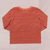 Scout Long Sleeve Henley, Orange Mini Stripe - Shirts - 4