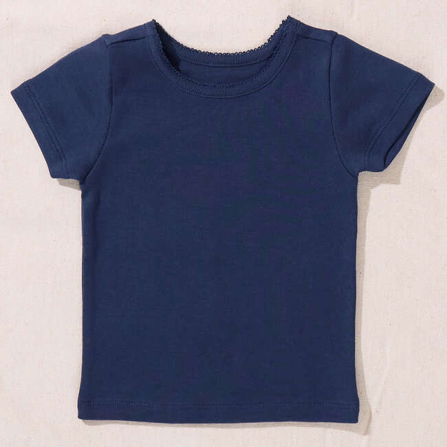 Short Sleeve Seesaw Rib T-Shirt, Navy