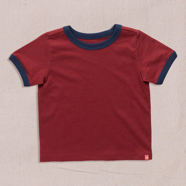 Adventure Ringer T-Shirt, Dark Red