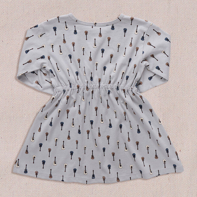 Playground Long Sleeve Dress, Tiny Vintage Guitars - Dresses - 6